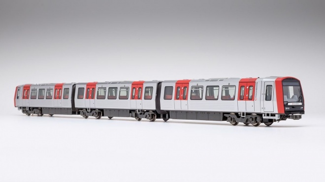 Articulated 3 Unit Rail car DT5 of U-Bahn Hamburg (Dummy) 2-Rail DC<br /><a href='images/pictures/VK_Modelle/100089_0.jpg' target='_blank'>Full size image</a>